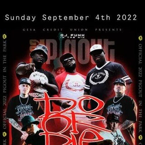 September 4 2022 – 4th Annual Pig Out In The Park